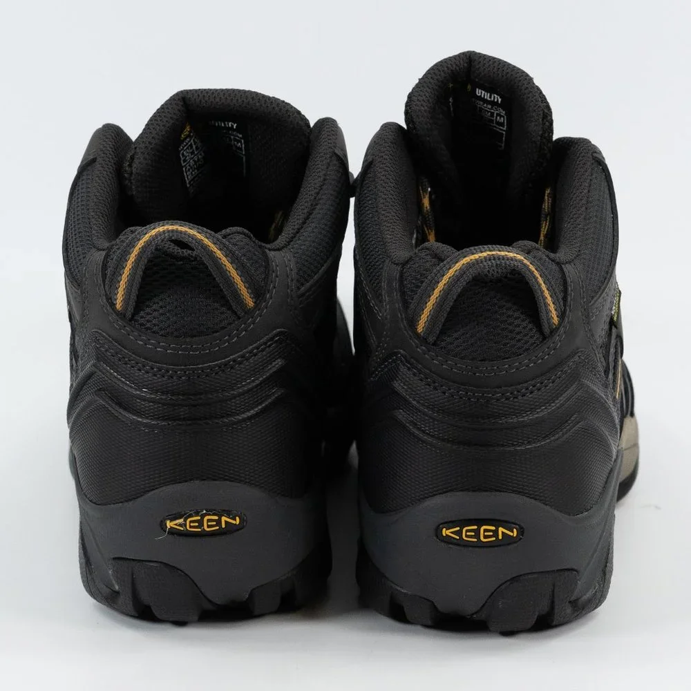 Keen Utility Lansing Mid Steel Toe Waterproof Raven Tawny Olive 1018079D Work